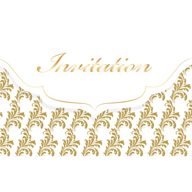 Golden uitnodiging ontwerp