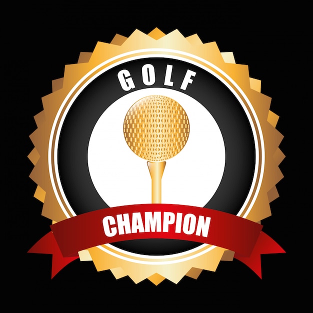 Golf kampioenschap ontwerp