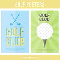 Gratis vector golf posters collectie