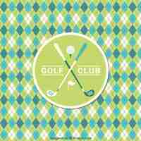 Gratis vector golf ruitpatroon