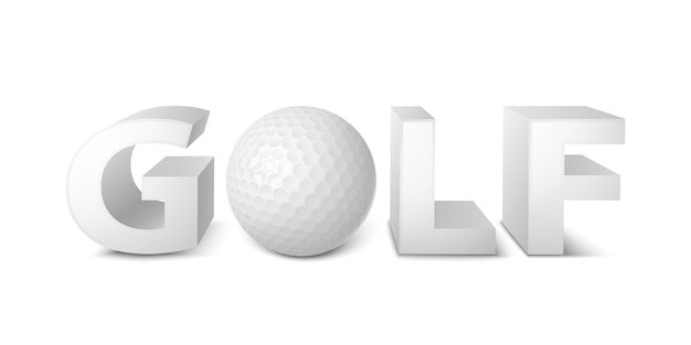 Gratis vector golf teken