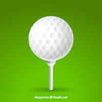 Gratis vector golfbal achtergrond