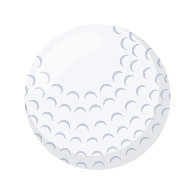 Gratis vector golfbal platte stijl