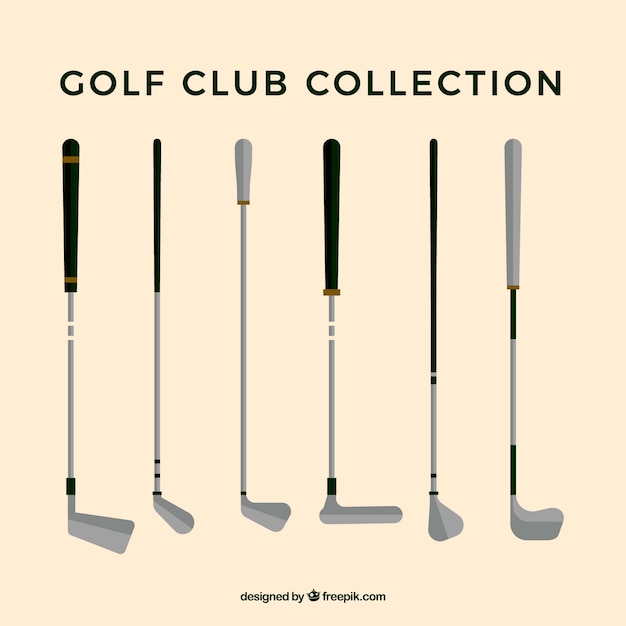 Gratis vector golfclub verzamelen