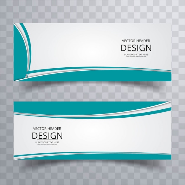 Gratis vector golvende banners