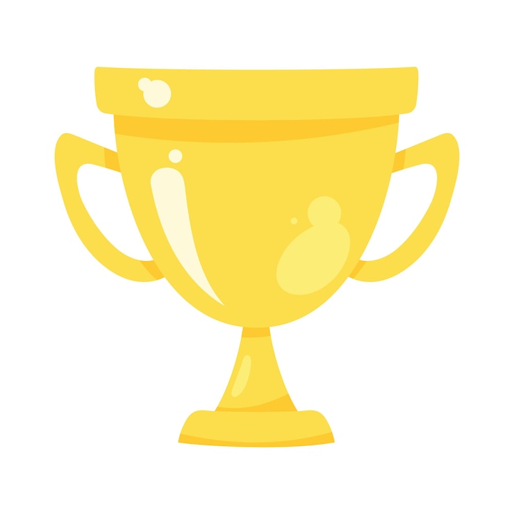 Gratis Vector gooden trofee illustratie