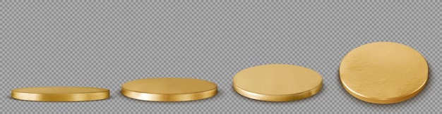 Gratis vector goud rond podium luxe platform cirkel podium