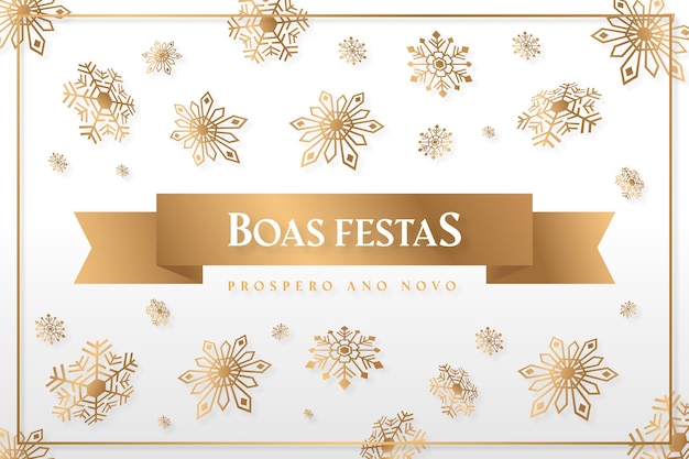 Gratis vector gouden boa's festas