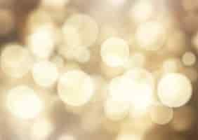 Gratis vector gouden bokeh licht achtergrond