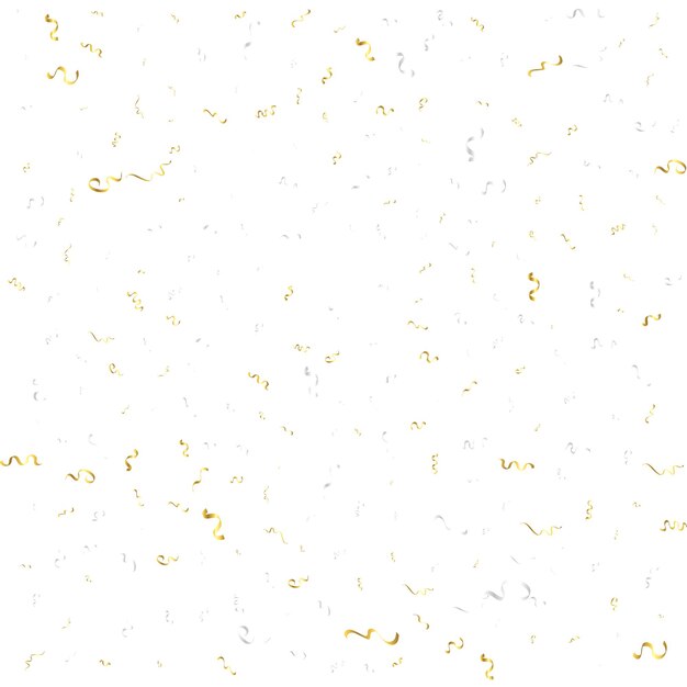 Gouden confetti geïsoleerd Feestelijke achtergrond Vectorillustratie