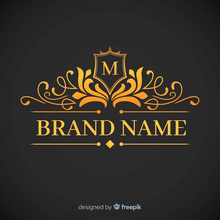 Gratis Vector gouden elegante corporatieve logo sjabloon