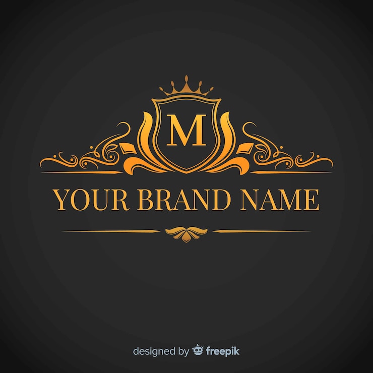 Gratis Vector gouden elegante corporatieve logo sjabloon