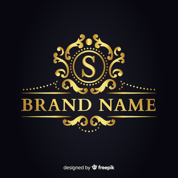 Gratis Vector gouden elegante logo sjabloon voor bedrijven