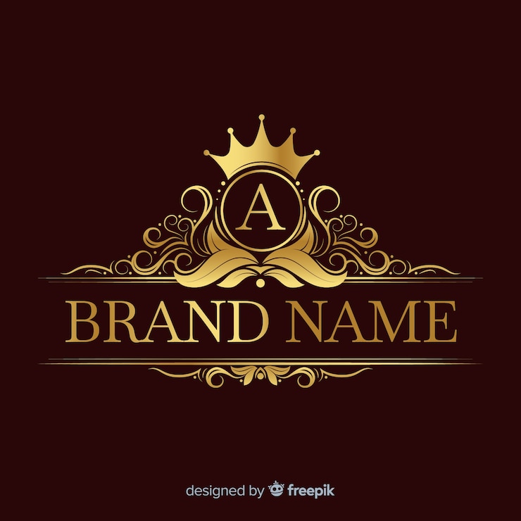 Gratis Vector gouden elegante logo sjabloon