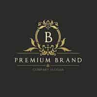 Gratis vector gouden elegante logo template