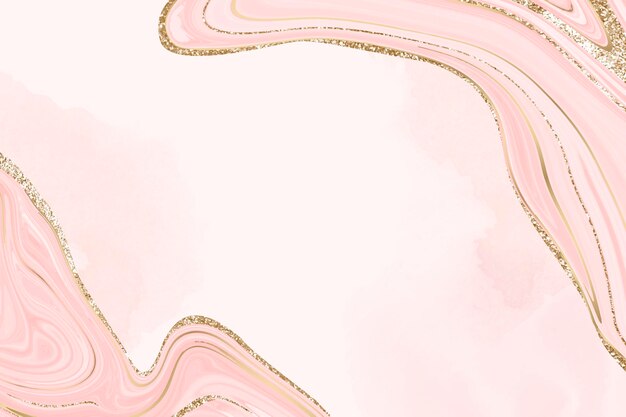 Gouden en roze vloeiende achtergrond met patroon