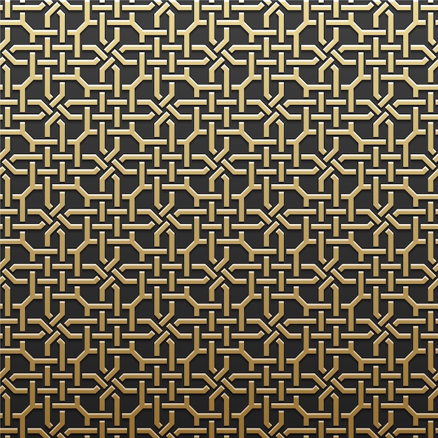 Gouden geometrische patroon achtergrond