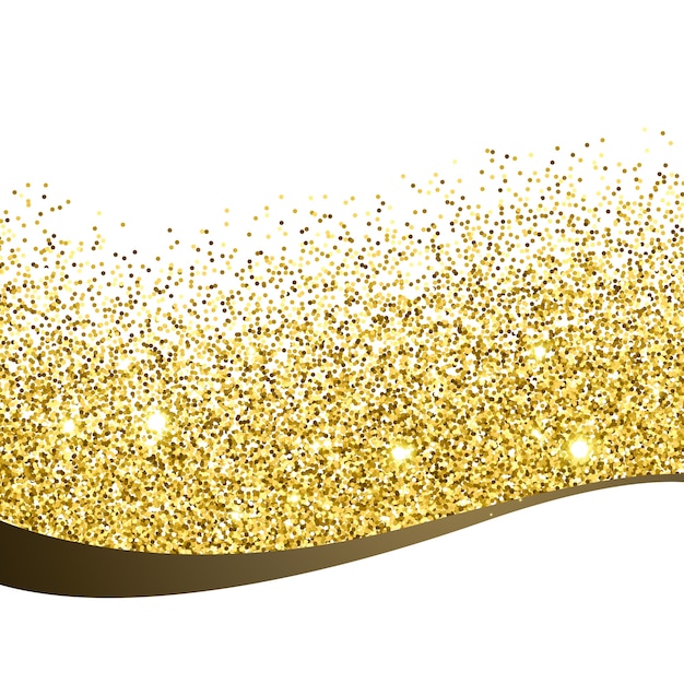 Gouden glitter achtergrond ontwerp vectir