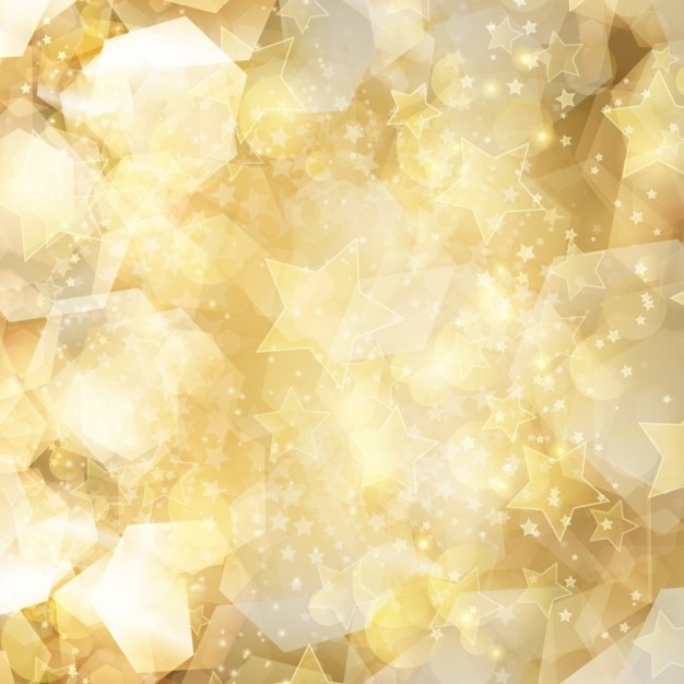 Gratis Vector gouden glitter bakcground met sterren