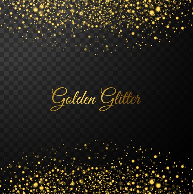 Gouden glitters achtergrond