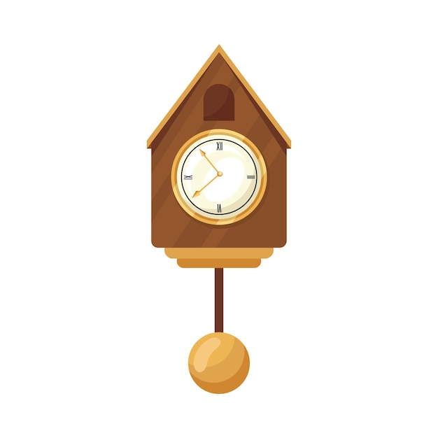 Gratis vector gouden horloge koekoek icoon