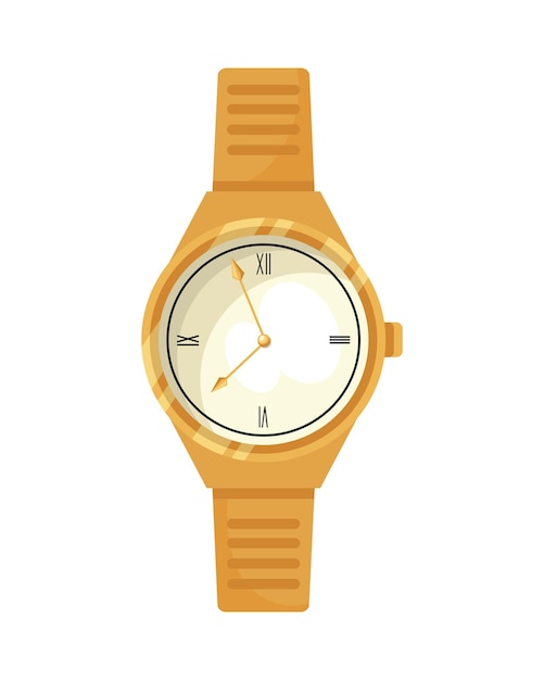 Gratis vector gouden horloge luxe icoon