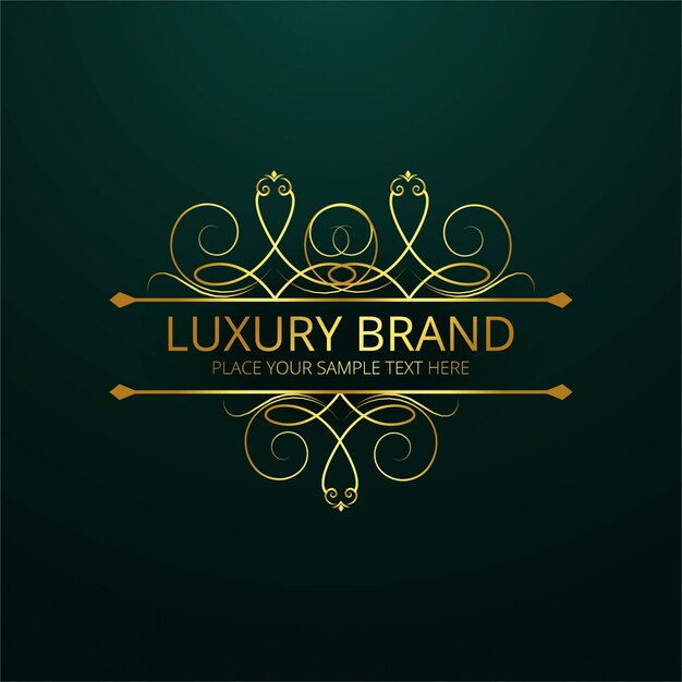 Gouden luxe merk achtergrond