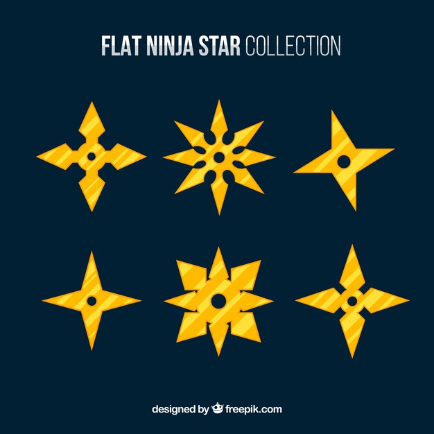 Gouden ninja sterrencollectie