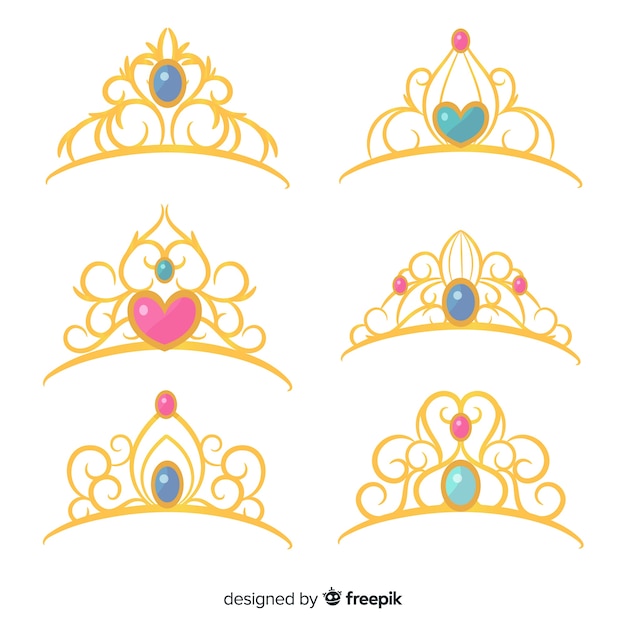 Gouden prinses tiara collectie