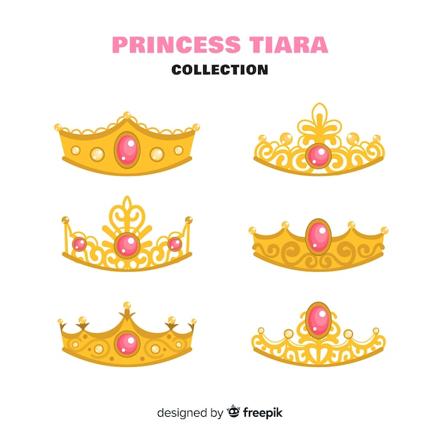 Gouden prinses tiara collectie