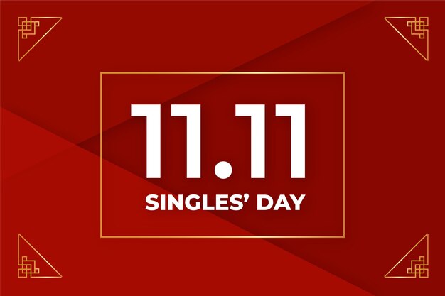 Gouden singles dag concept