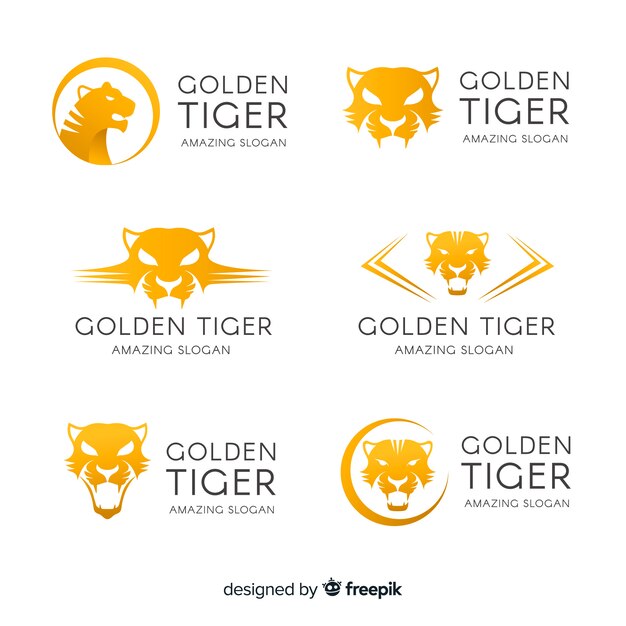 Gouden tijger logo collectie