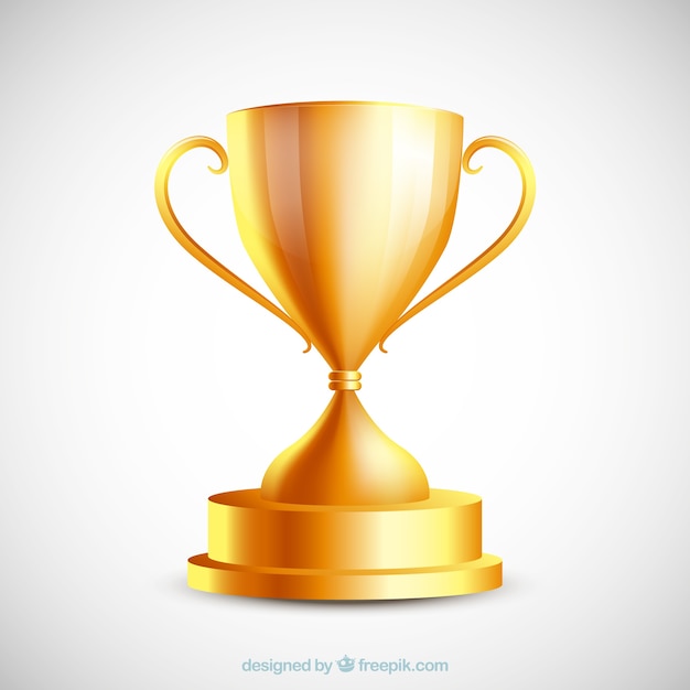 Gratis vector gouden trofee