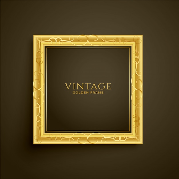 Gouden vintage luxe frame ontwerp