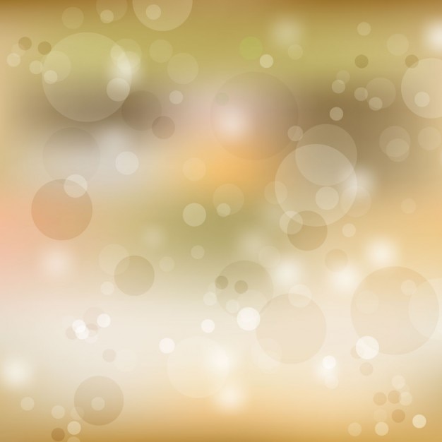 Gratis vector gouden wazig en bokeh achtergrond