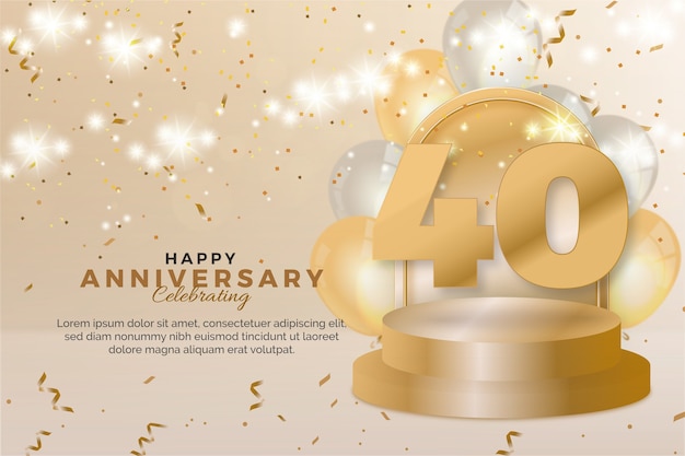Gradiënt 40-jarig jubileum en verjaardag