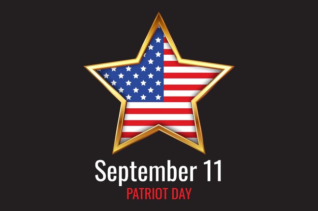 Gradiënt 9.11 patriot dag achtergrond