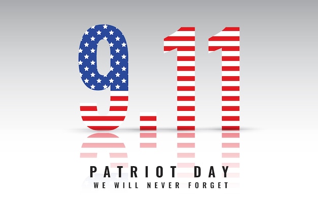 Gratis vector gradiënt 9.11 patriot dag achtergrond