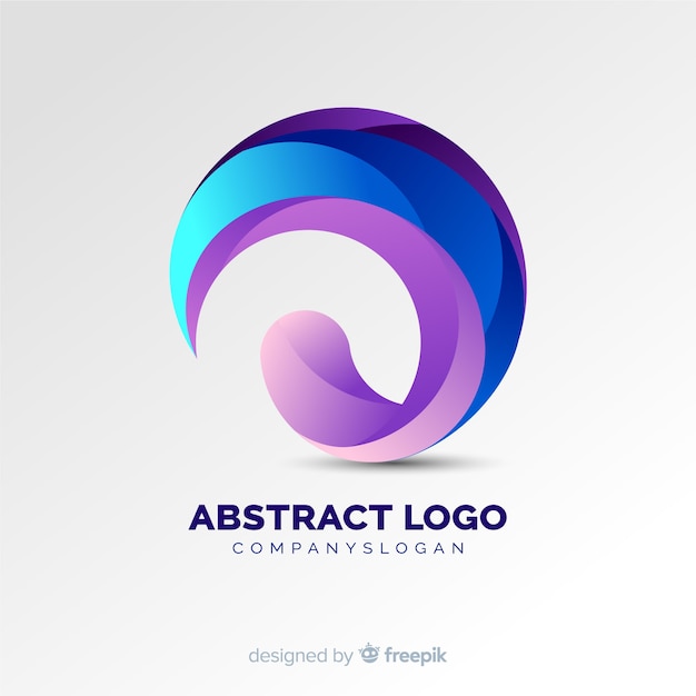 Gratis vector gradient abstract logo