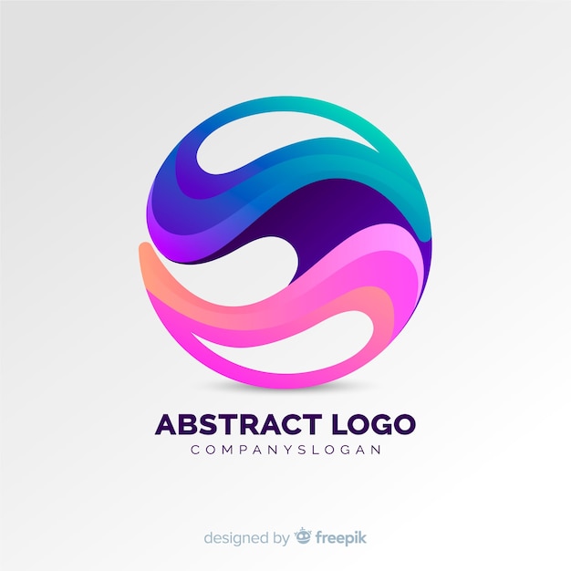 Gratis vector gradient abstract logo