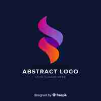 Gratis vector gradient abstracte bedrijfslogo sjabloon