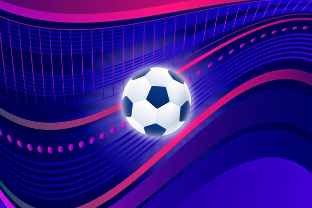 Gradiënt abstracte voetbal achtergrond