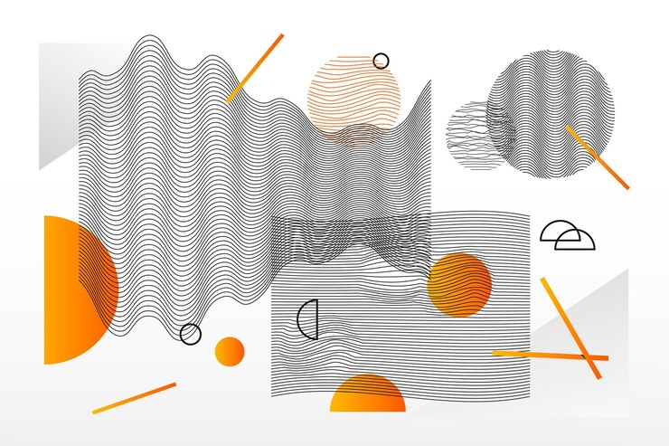 Gratis Vector gradiënt abstracte wireframe achtergrond