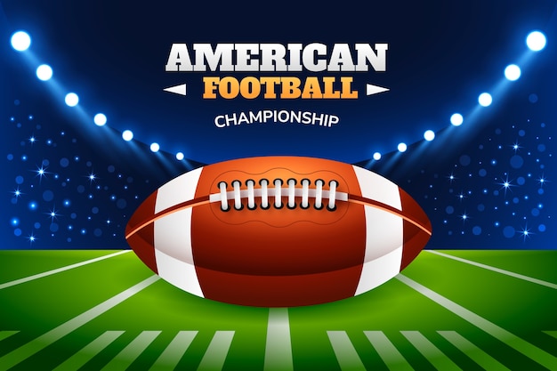 Gradiënt achtergrond van het American Football Championship