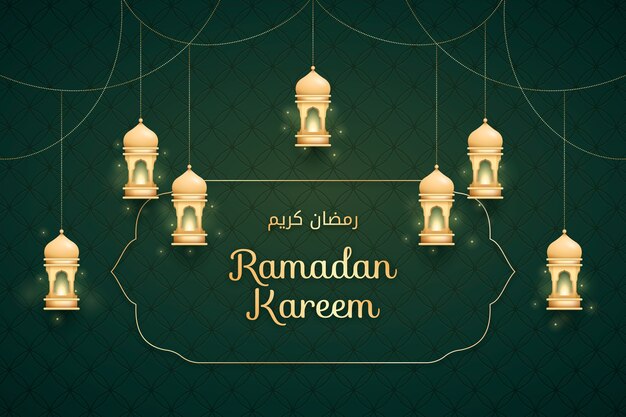 Gradiënt achtergrond voor islamitische ramadanviering.