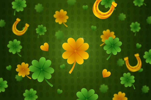 Gratis vector gradiënt achtergrond voor st. patrick's day viering.