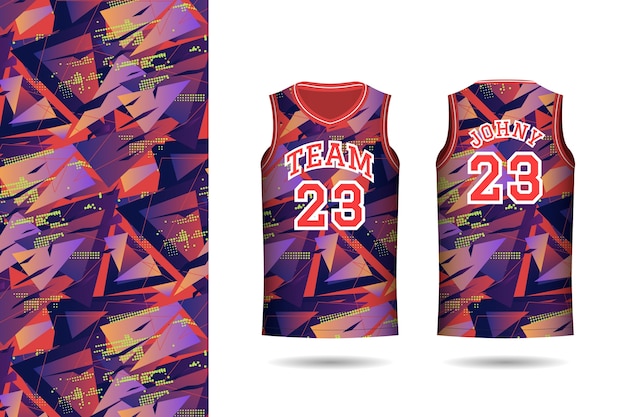 Gratis vector gradient basketbal jersey patroon