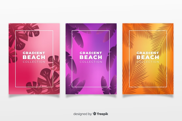 Gradient beach cover-collectie