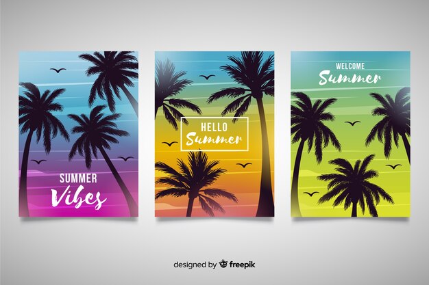 Gradient beach cover-collectie