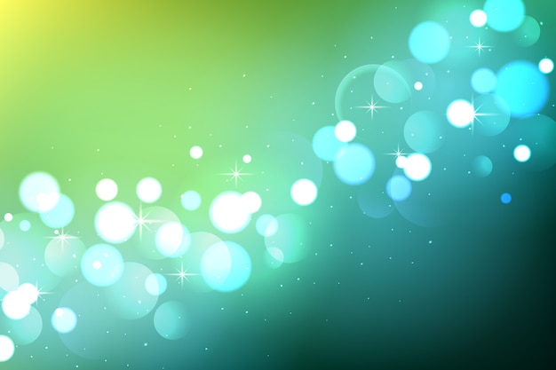 Gratis vector gradient behang met bokeh-effect